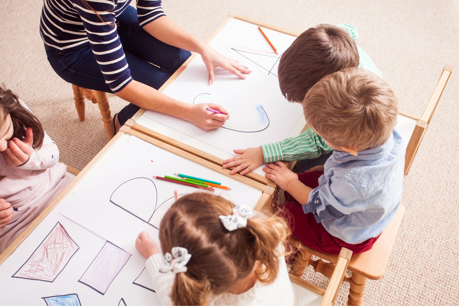 Kinder lernen in der Kita